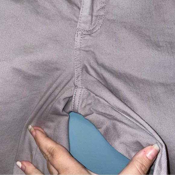 Tory Burch Gray Snap Button Hem Skinny Jeans Size 26 - Picture 5 of 10